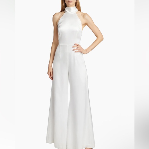 Galvan London Sienna Satin Bridal Jumpsuit NWTWD Size 8
